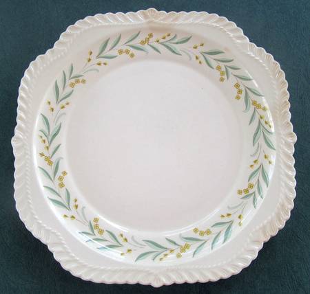 Green Regal Square Salad Plate