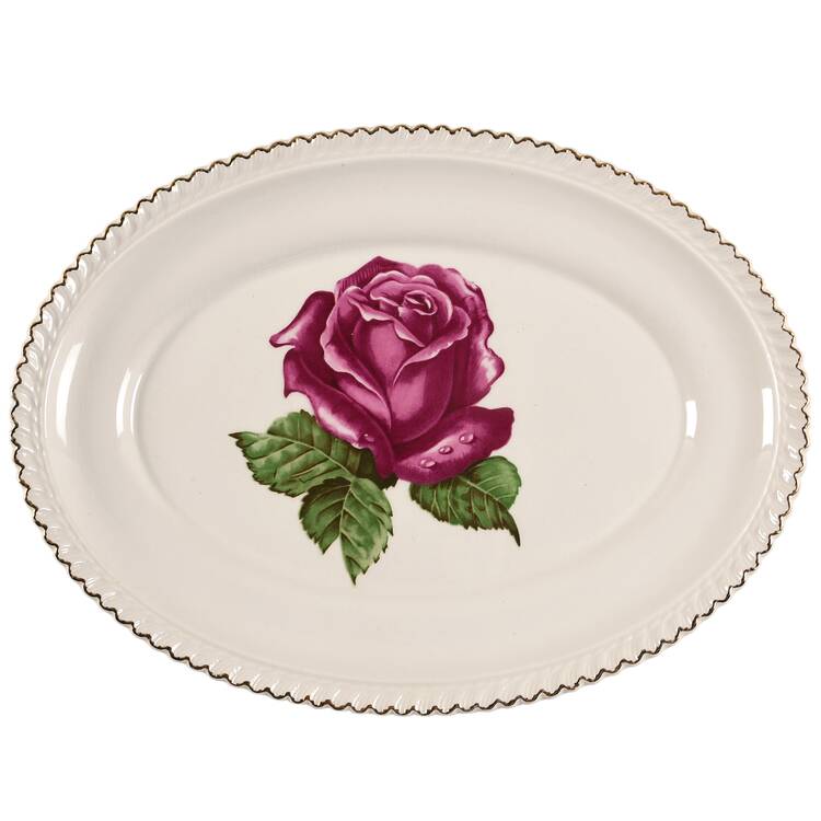 HAR17 11" Oval Serving Platter by Harker