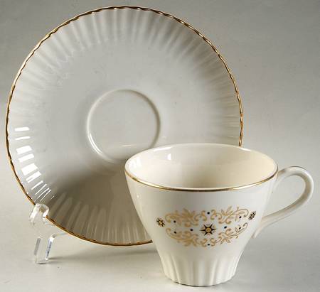 Forget Me Not Flat Cup & Saucer Set