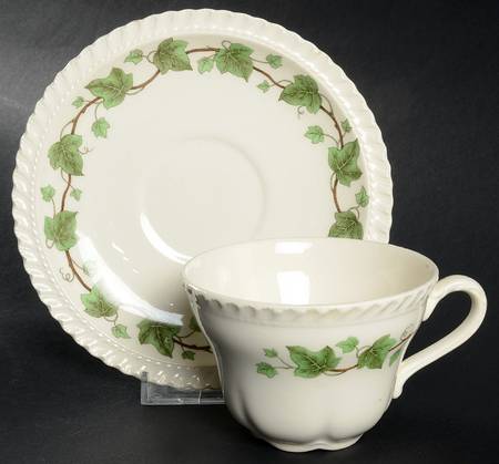 Ivy Flat Cup & Saucer Set