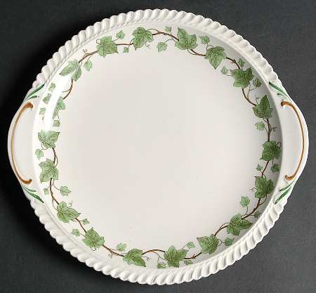 Ivy Handled Cake Plate