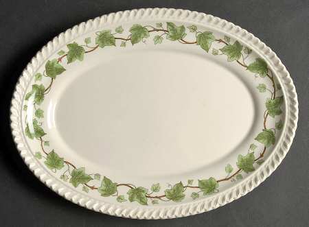 Ivy 11" Oval Serving Platter by Harker