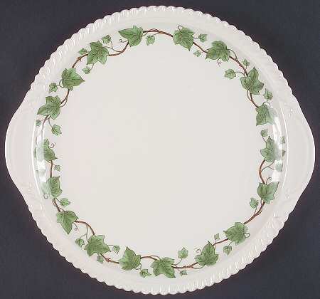 Ivy Handled Cake Plate