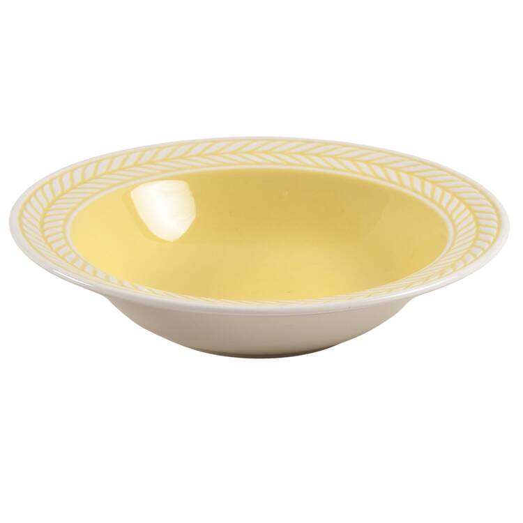 Laurelton Yellow Rim Fruit/Dessert (Sauce) Bowl