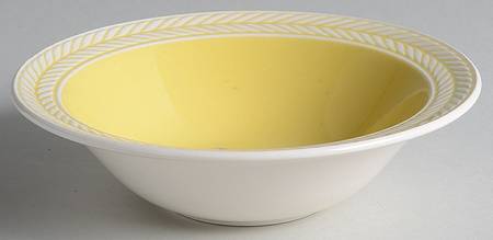 Laurelton Yellow Rim Cereal Bowl