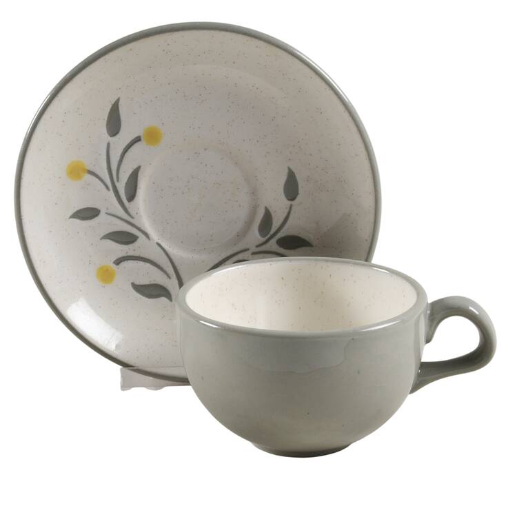 Lemon Tree Flat Cup & Saucer Set