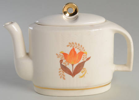 Modern Tulip Teapot & Lid