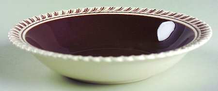 Pate Sur Pate Chocolate (Brown) Rim Fruit/Dessert (Sauce) Bowl