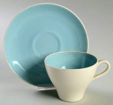 Petit Fleurs (Round, Smooth Edge) Flat Cup & Saucer Set