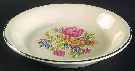 Petit Point Pie Serving Plate
