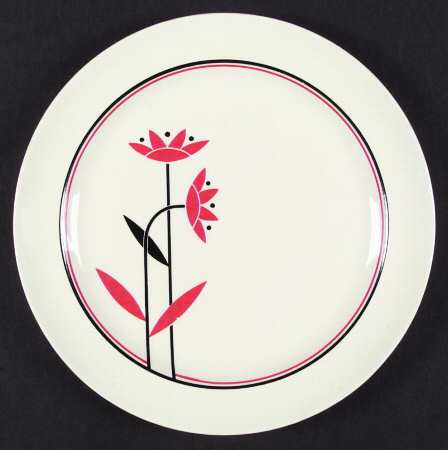 Red Daisies Dinner Plate