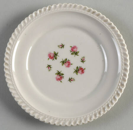 Rosebud Bouquet (No Trim) Bread & Butter Plate