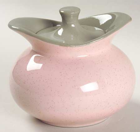 Shell Pink Sugar Bowl & Lid