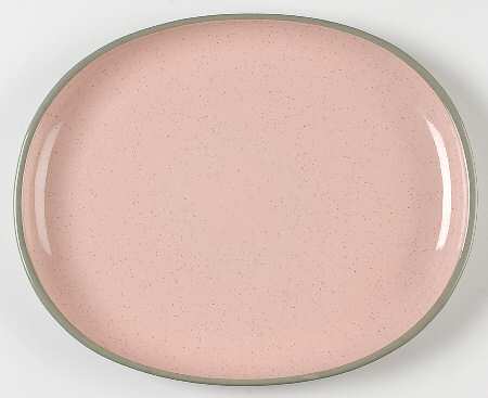 Shell Pink 13" Oval Serving Platter