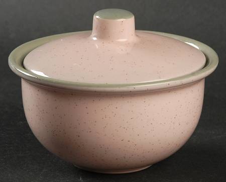 Shell Pink Sugar Bowl & Lid