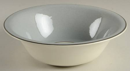 Slender Leaf Gray 8" Round Vegetable Bowl