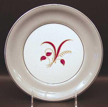 Slender Leaf Gray Salad Plate