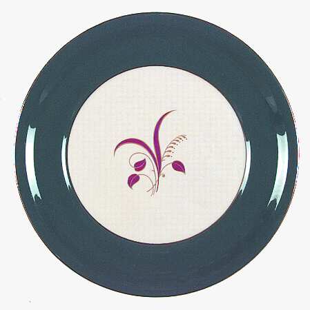 Slender Leaf Teal Dinner Plate
