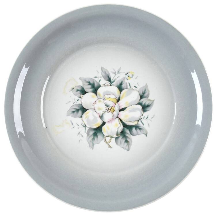 Springtime (Gray Rim) Salad Plate