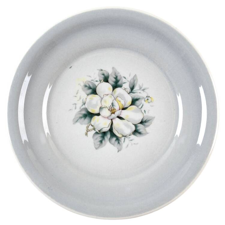 Springtime (Gray Rim) Bread & Butter Plate
