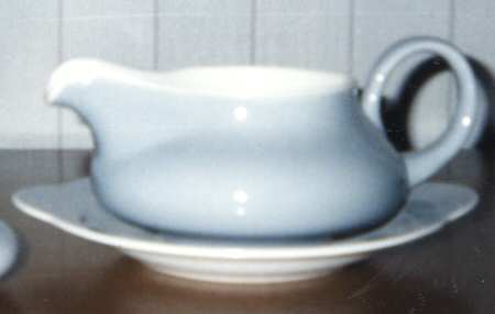 Springtime (Gray Rim) Gravy Boat & Underplate