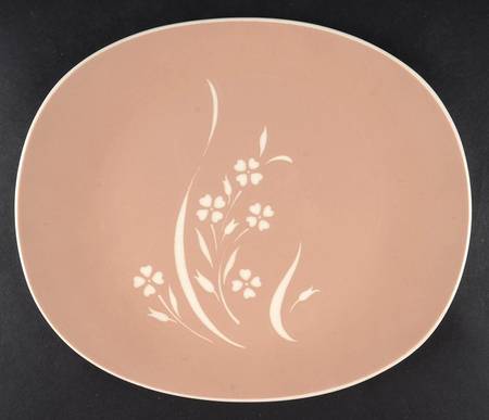 Springtime (Tan Background) 11" Oval Serving Platter
