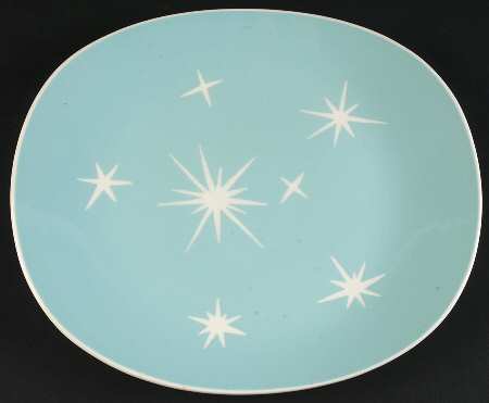 Star Lite Sky Blue 11" Oval Serving Platter