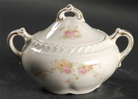Sweetheart Rose (Royal Gadroon) Sugar Bowl & Lid