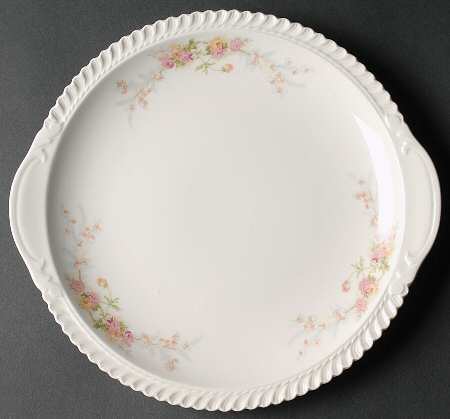 Sweetheart Rose (Royal Gadroon) Handled Cake Plate