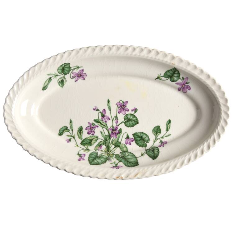 Violet Underplate for Gravy Boat by Harker
