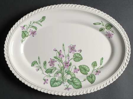Violet 13" Oval Serving Platter