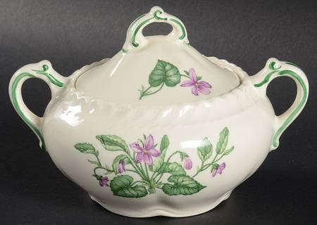 Violet Sugar Bowl & Lid