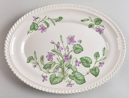 Violet 11" Oval Serving Platter