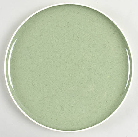 White Clover Meadow Green Dinner Plate