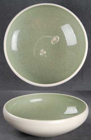 White Clover Meadow Green Fruit/Dessert (Sauce) Bowl