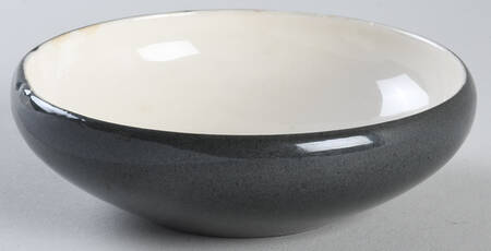 White Clover Charcoal Gray Fruit/Dessert (Sauce) Bowl