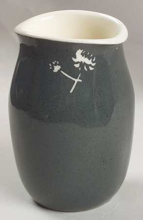 White Clover Charcoal Gray Creamer
