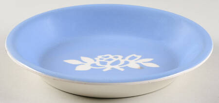 White Rose Blue 9" Pie Baking Plate