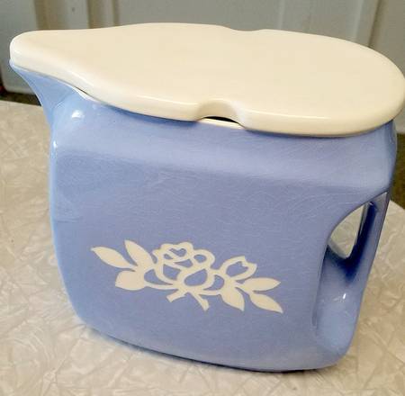 White Rose Blue Lid for Jug