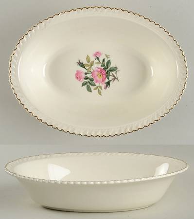 Wild Rose (Royal Gadroon) 9" Oval Vegetable Bowl