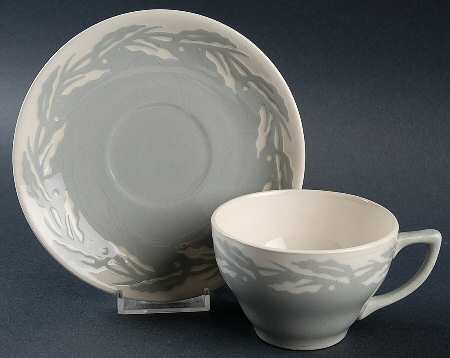Wild Rice (Intaglio) Flat Cup & Saucer Set