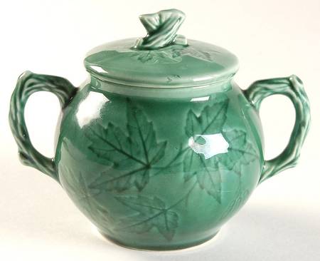 Woodsong Sherwood Green Sugar Bowl & Lid