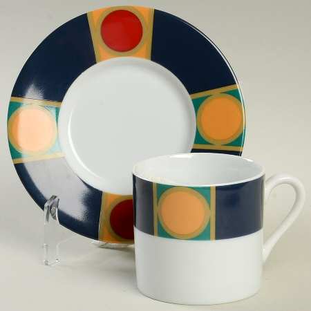 Saturn Flat Demitasse Cup & Saucer Set