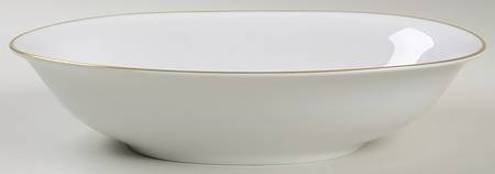 14092 White 10" Oval Vegetable Bowl