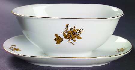 16334 Gravy Boat with Attached Underplate