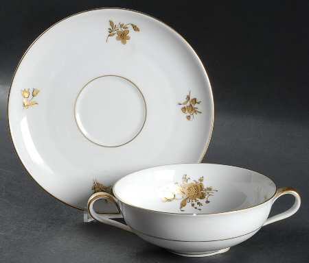 16334 Flat Cream Soup Bowl & Saucer Set