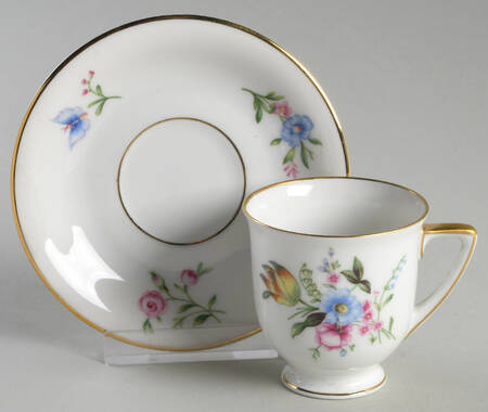 16419 Footed Demitasse Cup & Saucer Set