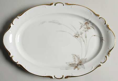 Arabesque 13" Oval Serving Platter