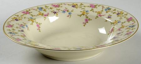 Arcadia (Gold Trim) Rim Soup Bowl