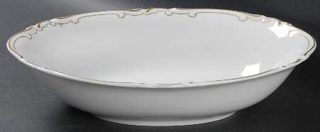 Baroque 10" Oval Vegetable Bowl